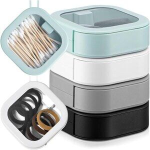 Hair tie organizer box set small storage containers for hair accessories jewelry